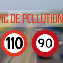 Pic de pollution : réductions de vitesse à 110km/h et 90km/h