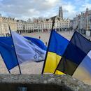 Les villes de la région affichent leur soutien à l'Ukraine