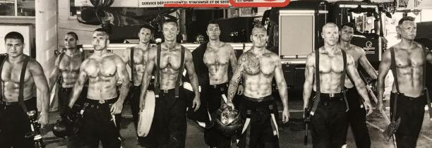 Les pompiers de Lille Litré dans un calendrier sexy