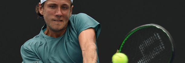 Lucas Pouille en quart de finale de l'Open d'Australie