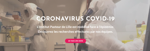 L'institut Pasteur de Lille a lancé un site spécial Covid-19