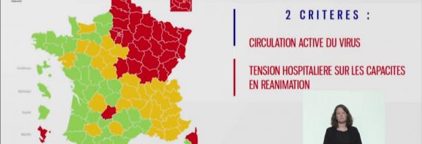 La carte du déconfinement : la région Hauts-de-France en rouge pour l'instant