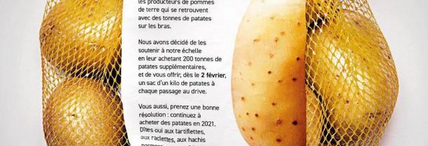 Burger King offre 1 kilo de patates des Hauts-de-France pour chaque commande