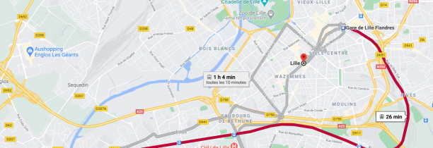 Ilévia : suivez vos trajets en transports en commun sur Google Maps
