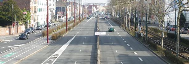 La bretelle du Grand Boulevard entre Lille et Marcq-en-Baroeul fermée