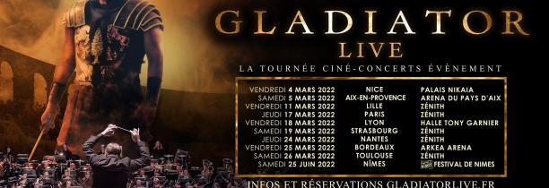 Un ciné-concert Gladiator au zenith de Lille