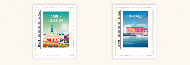 Des timbres à l'effigie des villes des Hauts-de-France