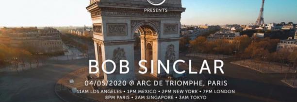 Bob Sinclair en haut de l'Arc de Triomphe pour la bonne cause